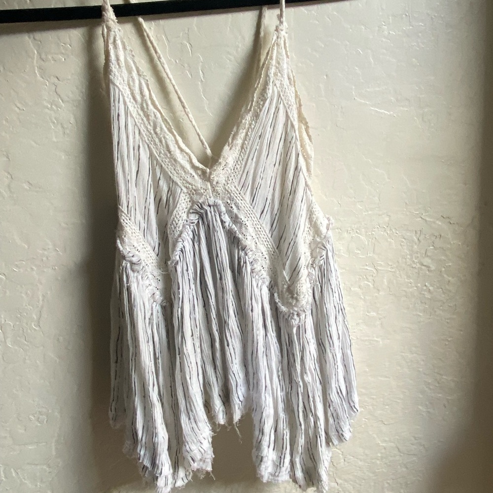 Beachy flowy tank top